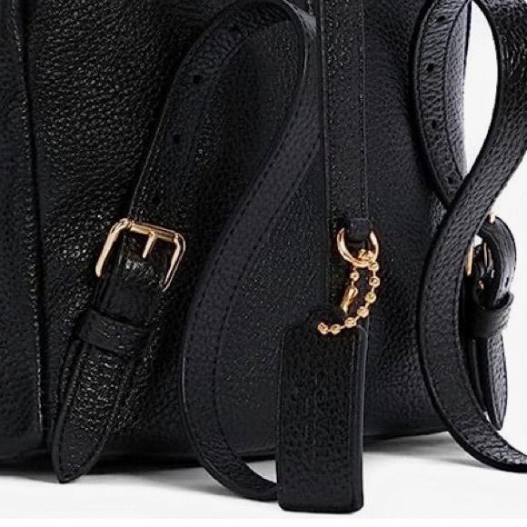 COACH Pennie Backpack 22 in Pebbled Black Leather. NWOT! - Picture 7 of 8